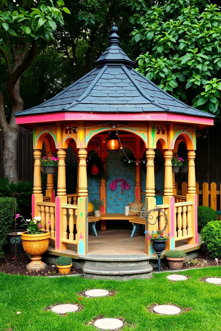 Whimsical Garden Hideaway - 24 patio with a gazebo ideas