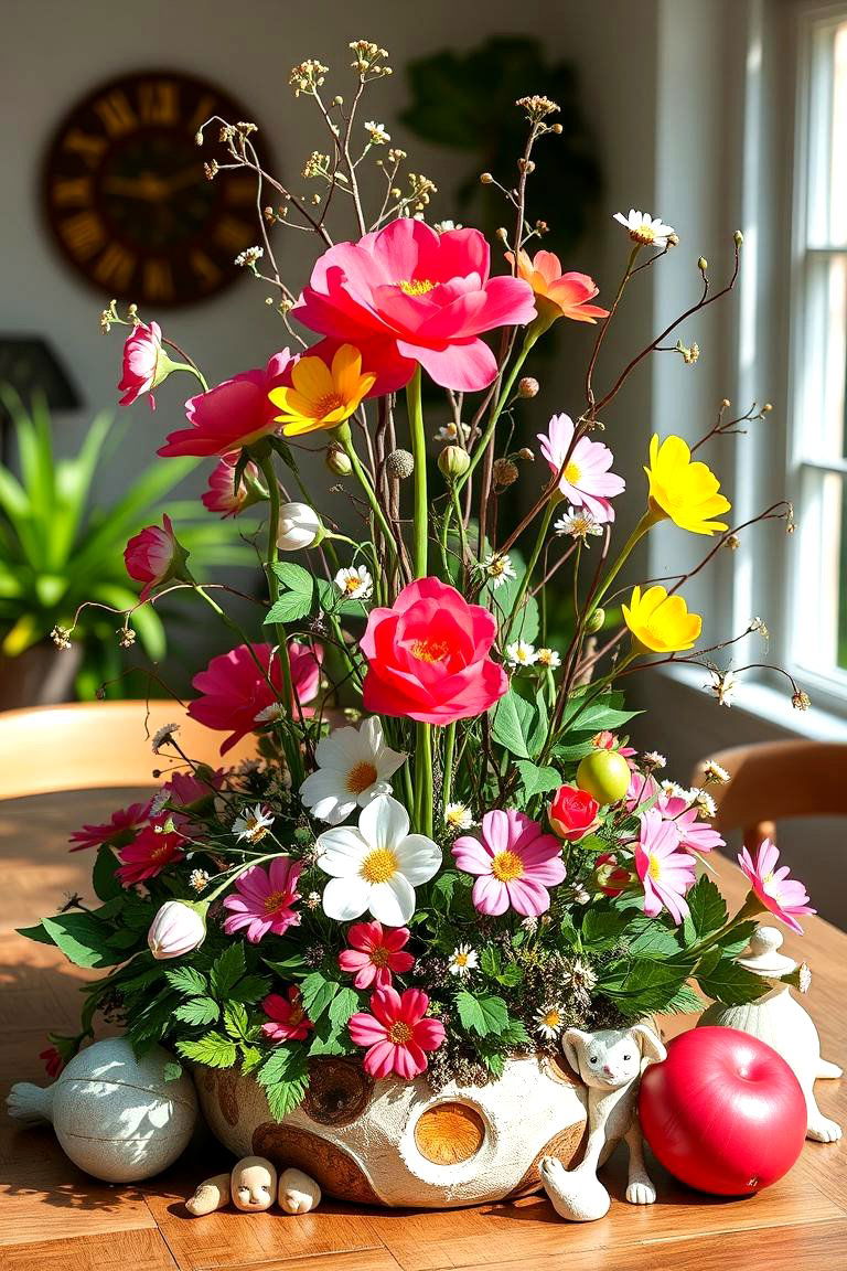 Whimsical Garden Inspired Centerpiece - 24 Centerpiece Ideas