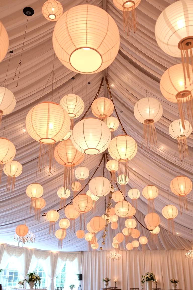 Whimsical Hanging Installations - 24 Wedding Decoration Ideas