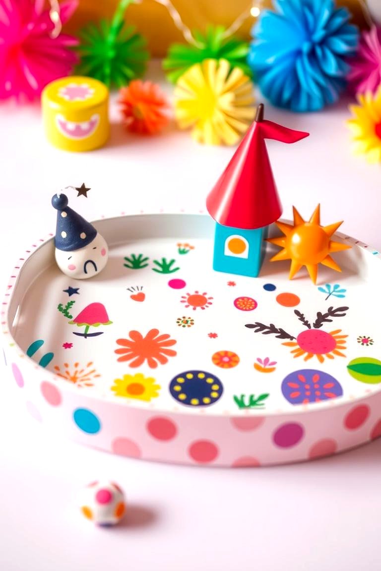 Whimsical Pattern Tray - 24 Tray Decor Ideas