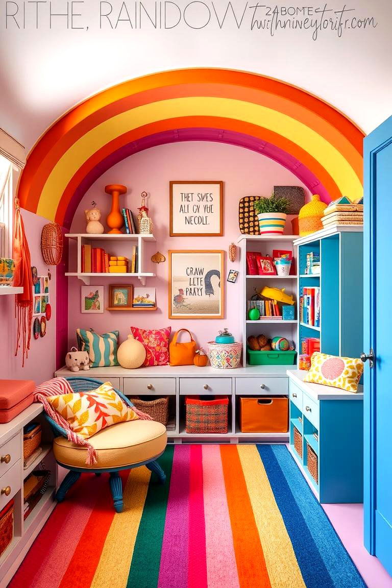 Whimsical Rainbow Room - 24 Girl Room Ideas for 10-year-olds