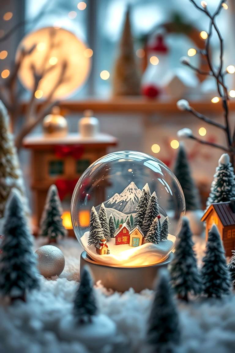 Whimsical Snow Globe Decor - 24 Winter Wedding Ideas