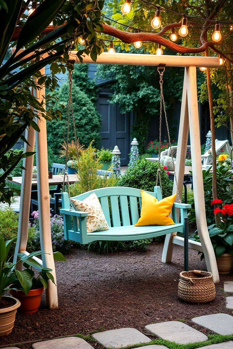 Whimsical Swing Seating - 24 Outdoor Seating Ideas