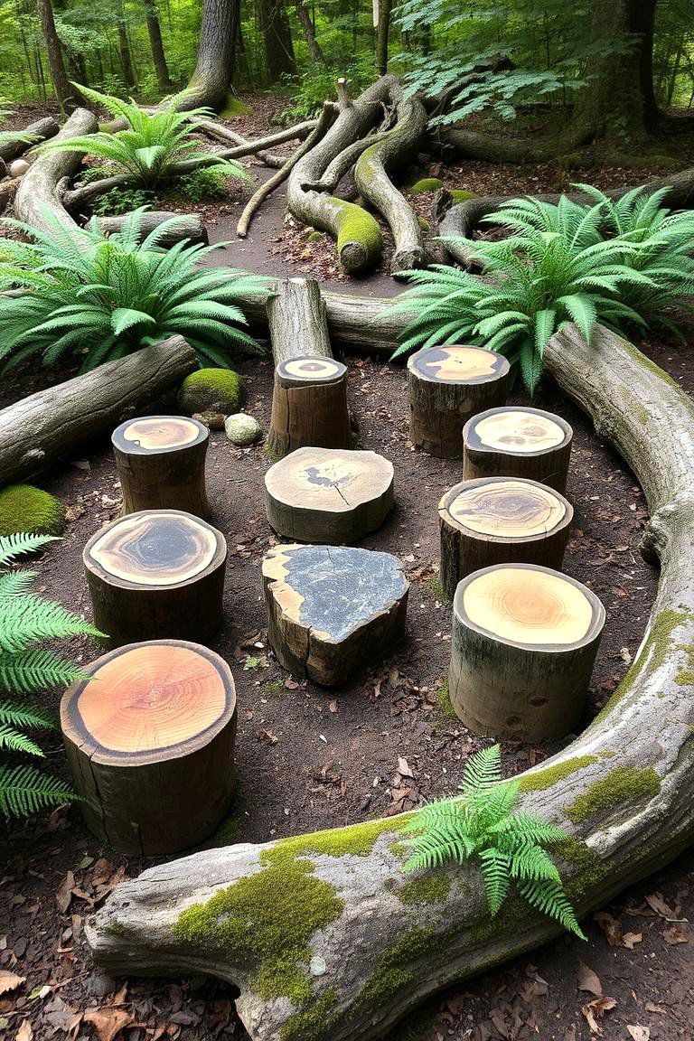 Whimsical Tree Stump Seats - 24 Garden Seating Ideas