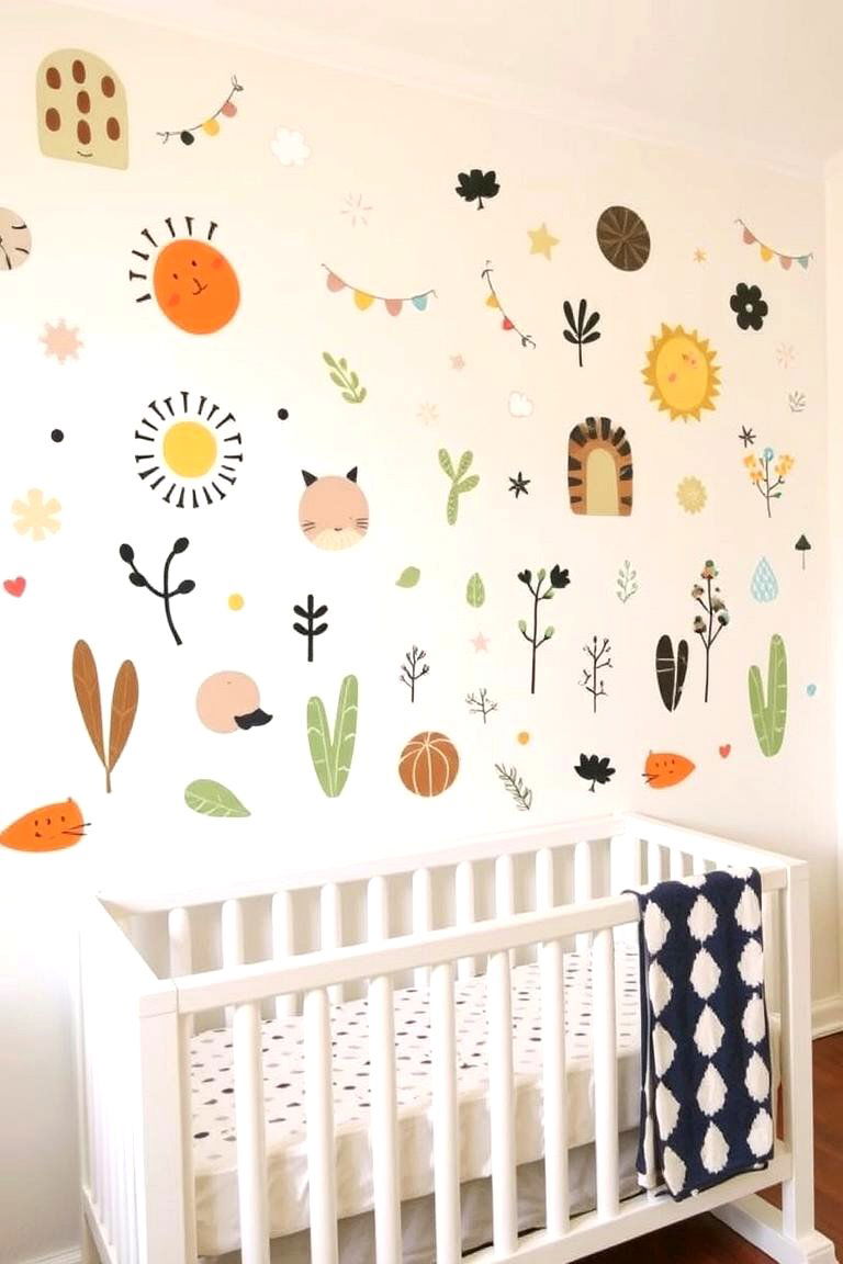 Whimsical Wall Decals - 24 Boho Nursery Ideas