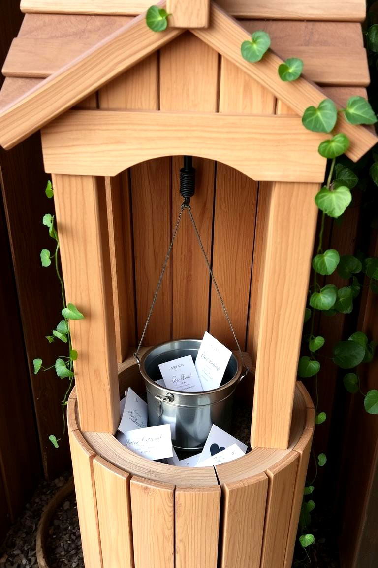 Whimsical Wishing Well - 24 Wedding Card Box Ideas