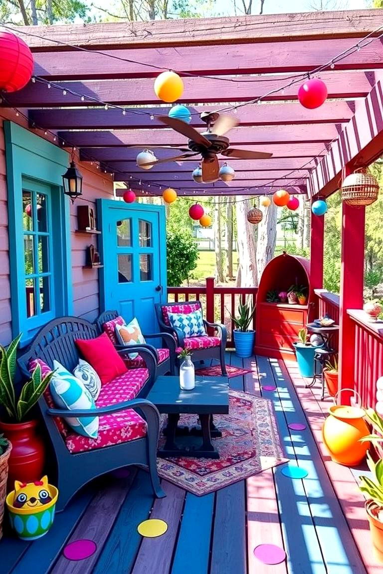 Whimsical Wonderland Deck - 24 Deck Decorating Ideas