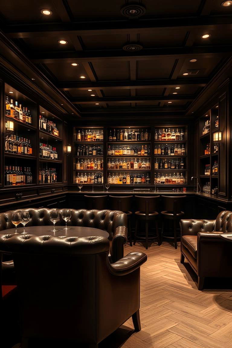 Whisky Bar Man Cave - 24 Man Cave Design Ideas