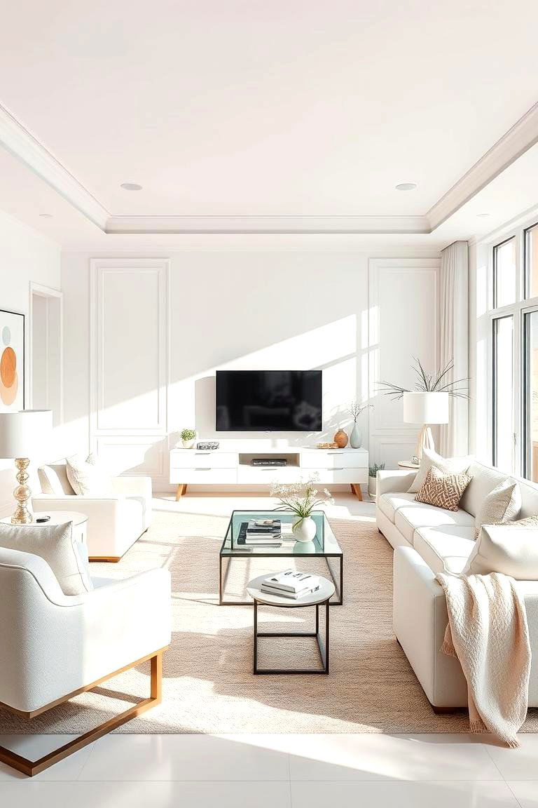 Whispering White and Pastels - 24 Pastel Living Room Ideas
