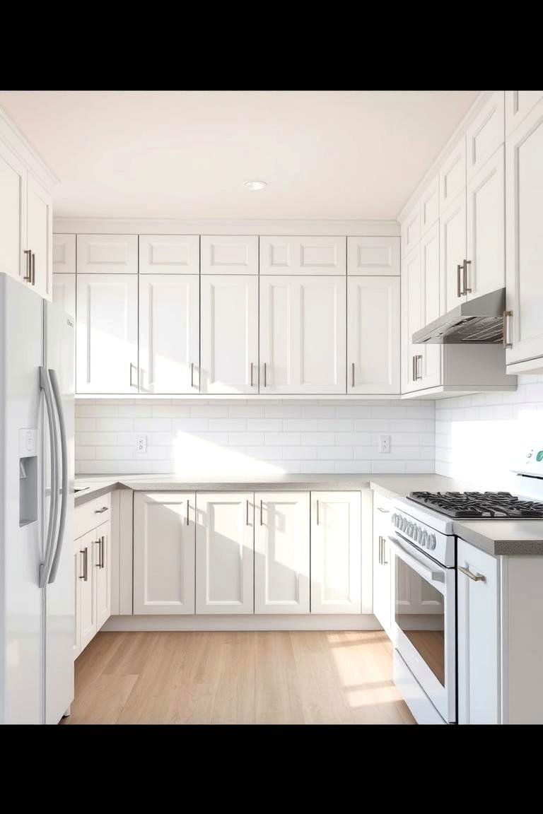 White Appliances - 24 Grey and White Kitchen Ideas