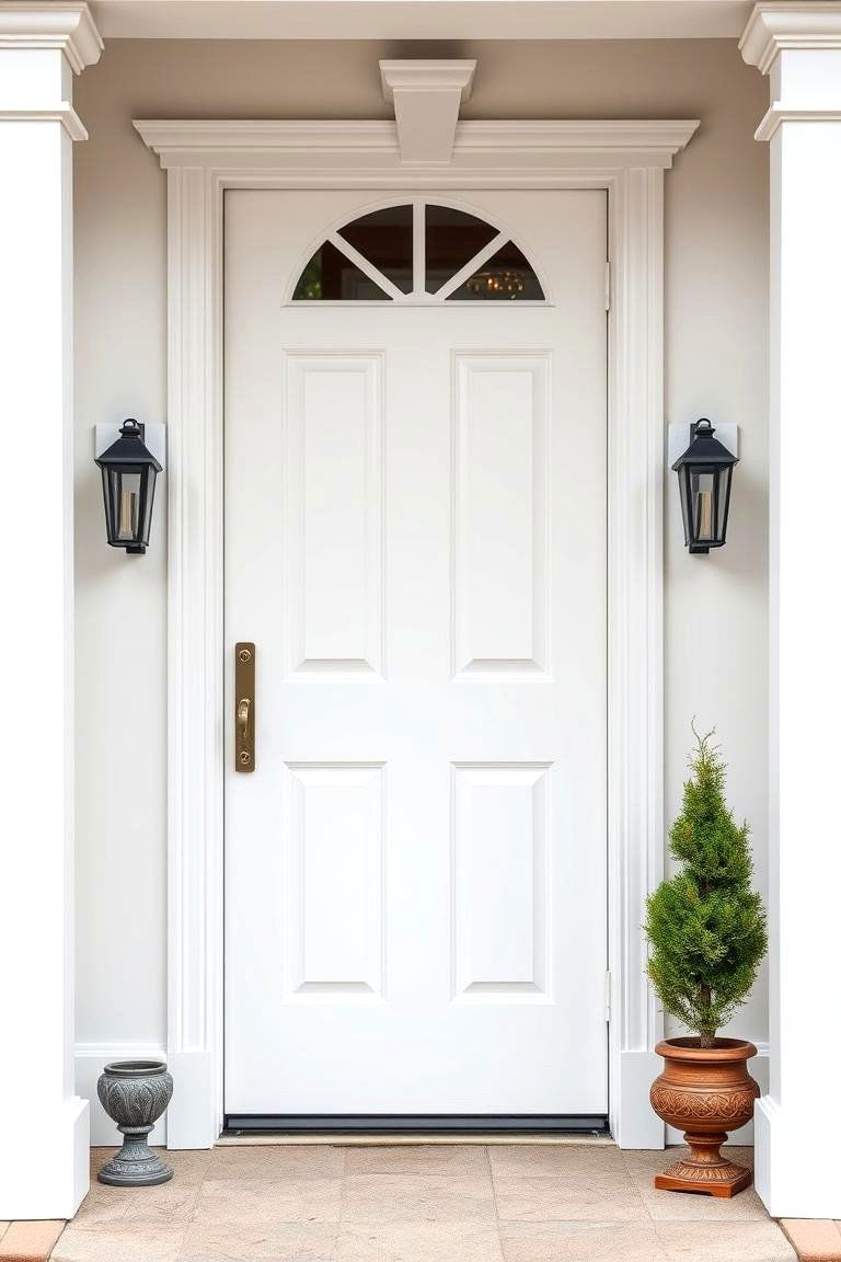 White Door with a Fresh Coat of Paint - 24 White Front Door Ideas