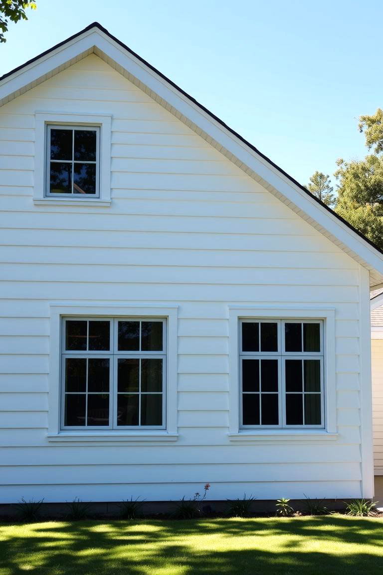 White Flush Siding - 24 White Home Exterior Ideas
