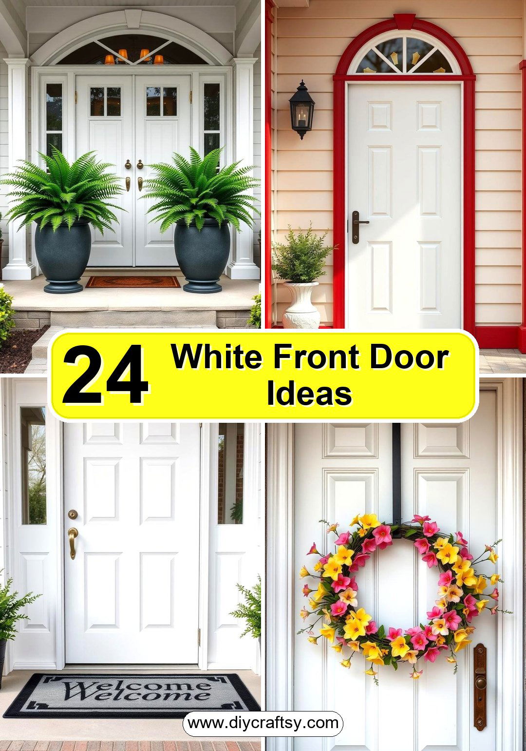 White Front Door Ideas