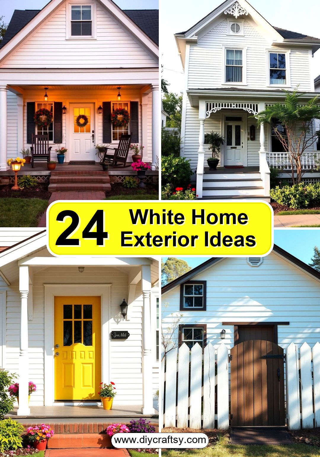 White Home Exterior Ideas