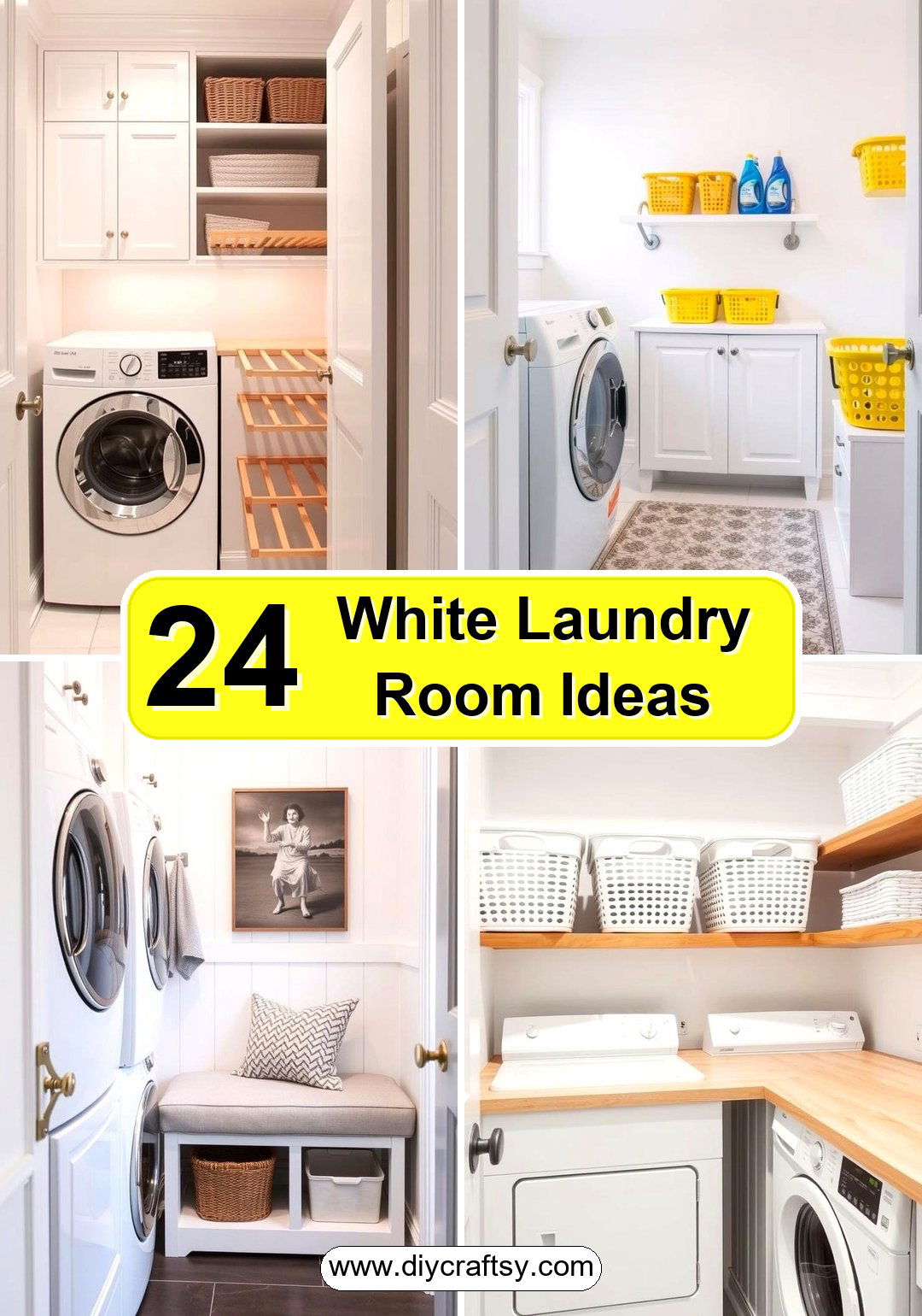 White Laundry Room Ideas