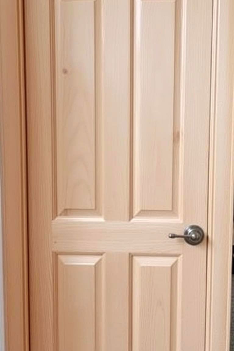 White Oak Door with a Beveled Edge - 24 White Oak Front Door Ideas