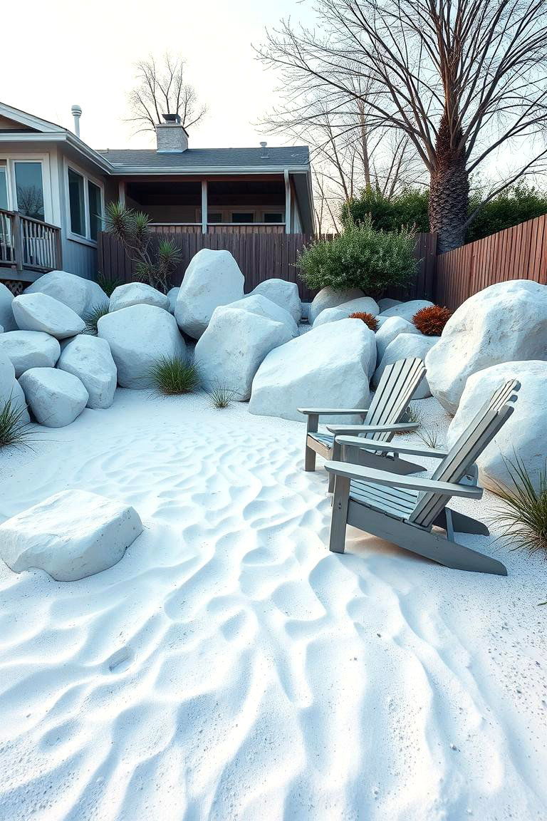 White Rock Beach Themed Area - 24 White Rock Landscaping Ideas