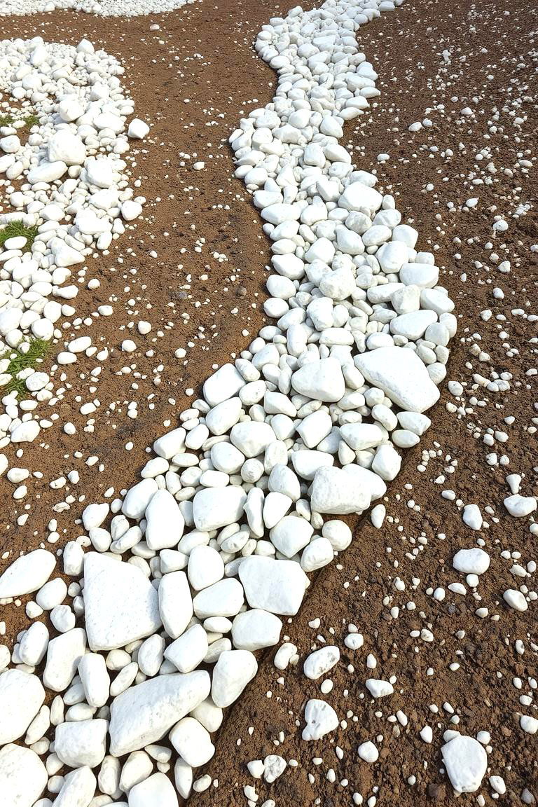 White Rock Dry Creek Bed - 24 White Rock Landscaping Ideas