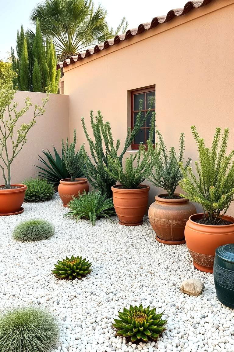 White Rock Themed Garden Sections - 24 White Rock Landscaping Ideas