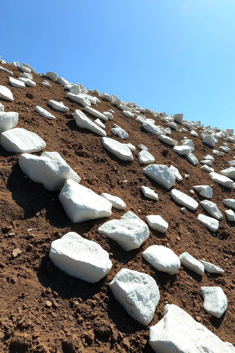 White Rock for Erosion Control - 24 White Rock Landscaping Ideas