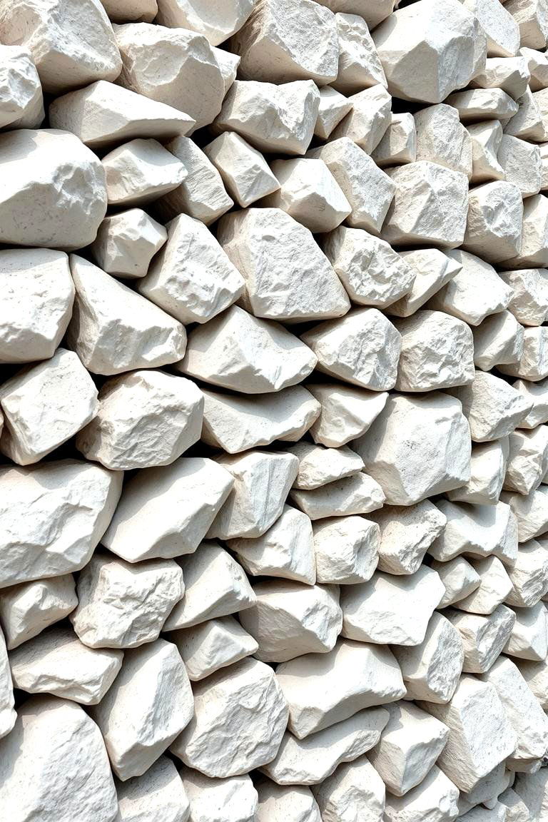 White Rock in Gabion Walls - 24 White Rock Landscaping Ideas