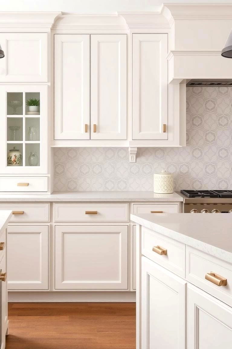White Shaker Cabinets with Grey Hardware Elegance - 24 Grey and White Kitchen Designs