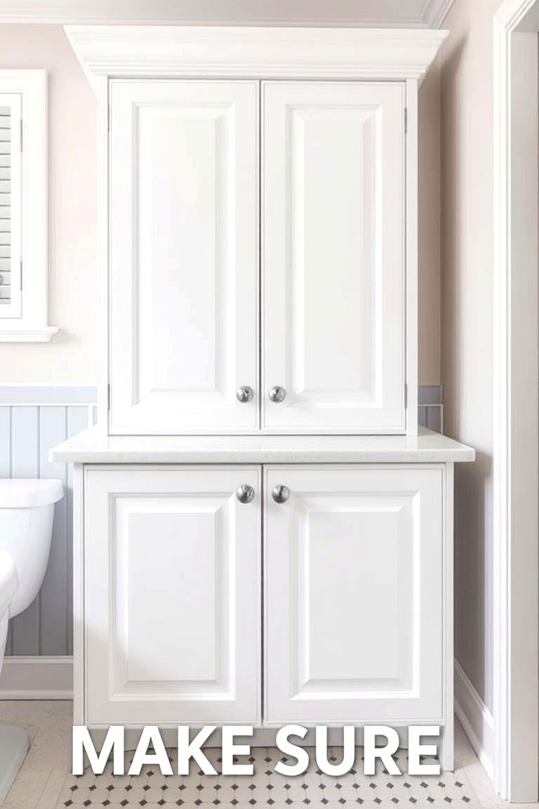 White Shaker Style Cabinets - 24 Bathroom Cabinet Ideas