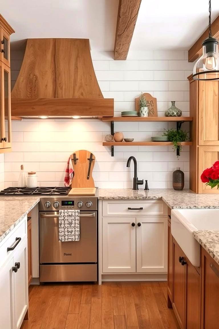 White Shiplap - 24 Backsplash Ideas for White Cabinets and Granite Countertops