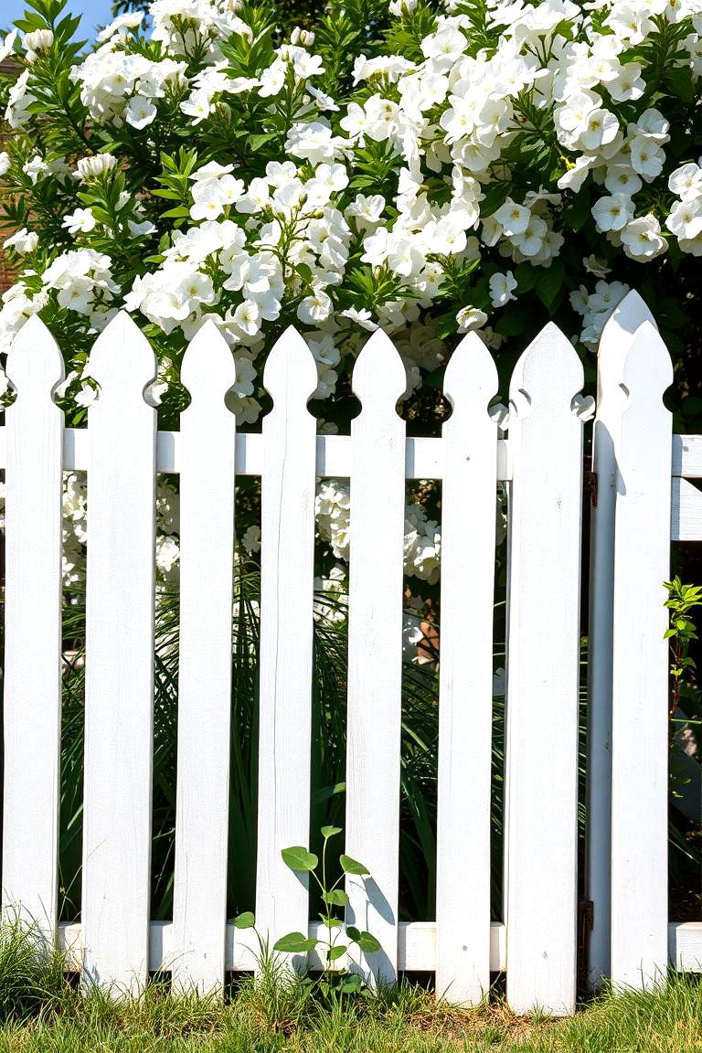 White Washed Fences or Walls - 24 White Garden Design Ideas