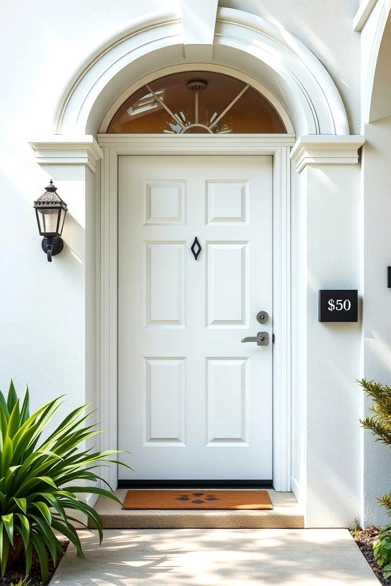 White - 24 Mid Century Front Door Colors