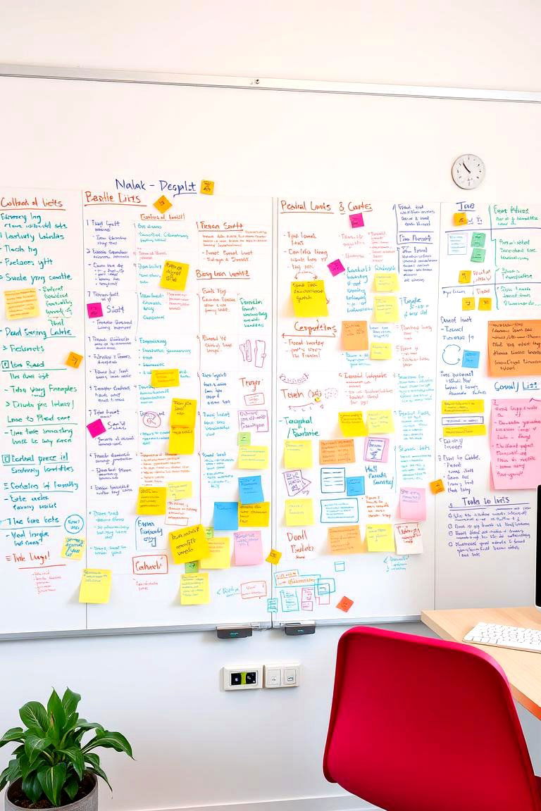Whiteboard or Corkboard Wall - 24 Office Wall Decor Ideas