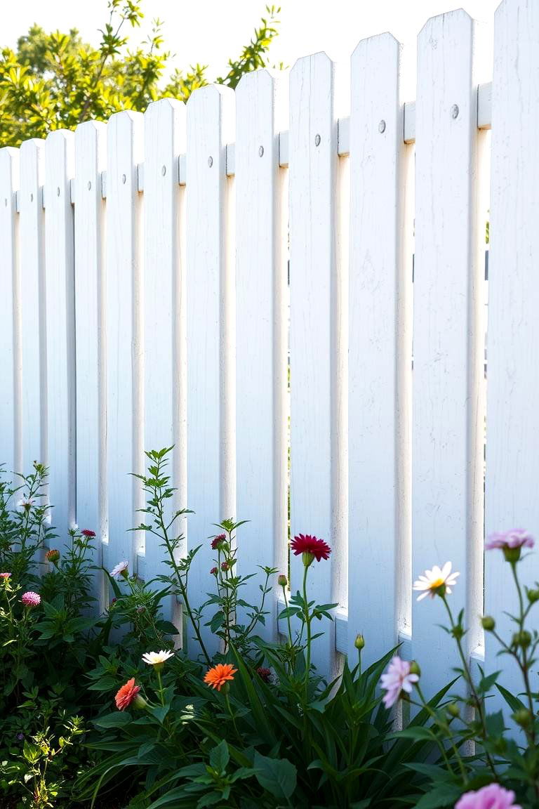 Whitewashed Brick Fence - 24 Brick Fence Ideas