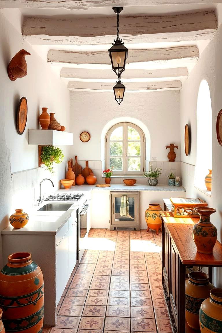 Whitewashed Walls - 24 Spanish Style Kitchen Ideas