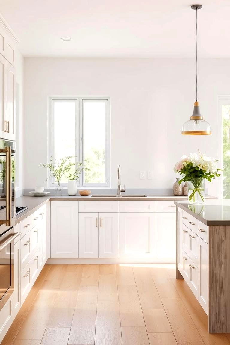 Whitewashed Wood Panels - 24 Kitchen Island Back Panel Ideas