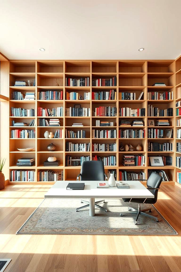 Wide Span Shelving - 24 Office Shelving Ideas