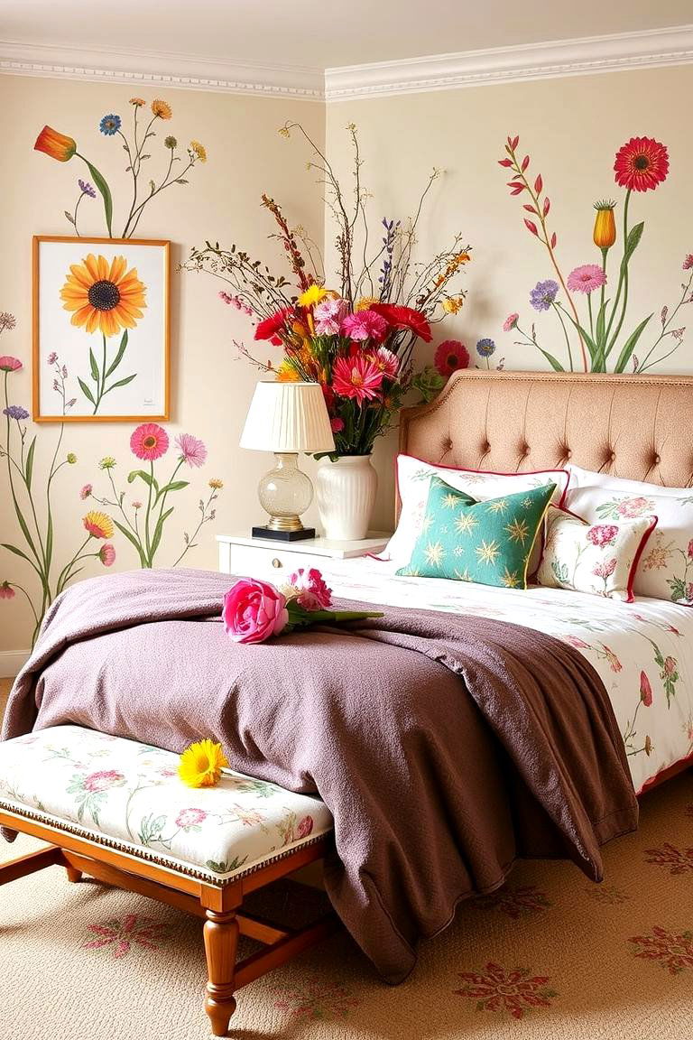 Wildflower Accents - 24 Western Bedroom Ideas