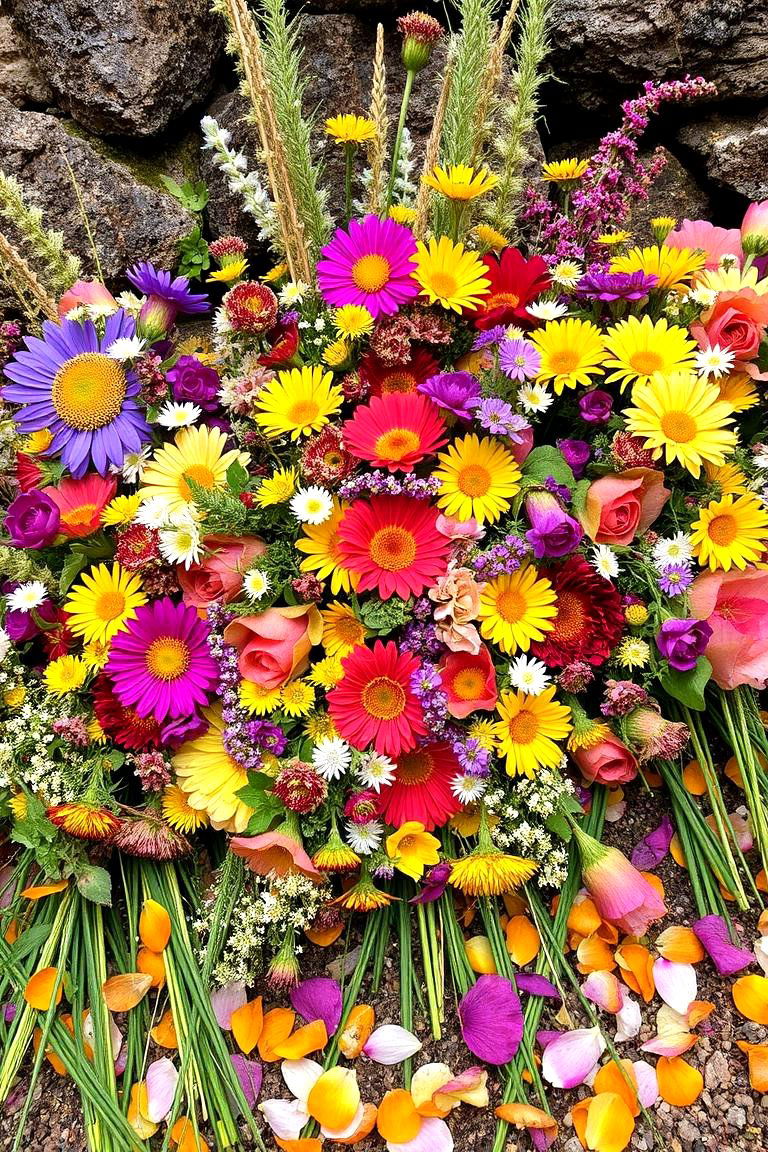 Wildflower Arrangements - 24 boho wedding ideas