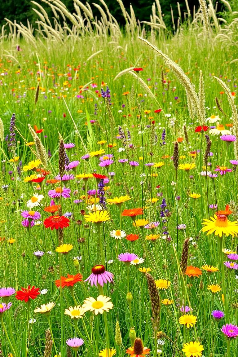 Wildflower Meadow Garden - 24 Garden Layout Ideas