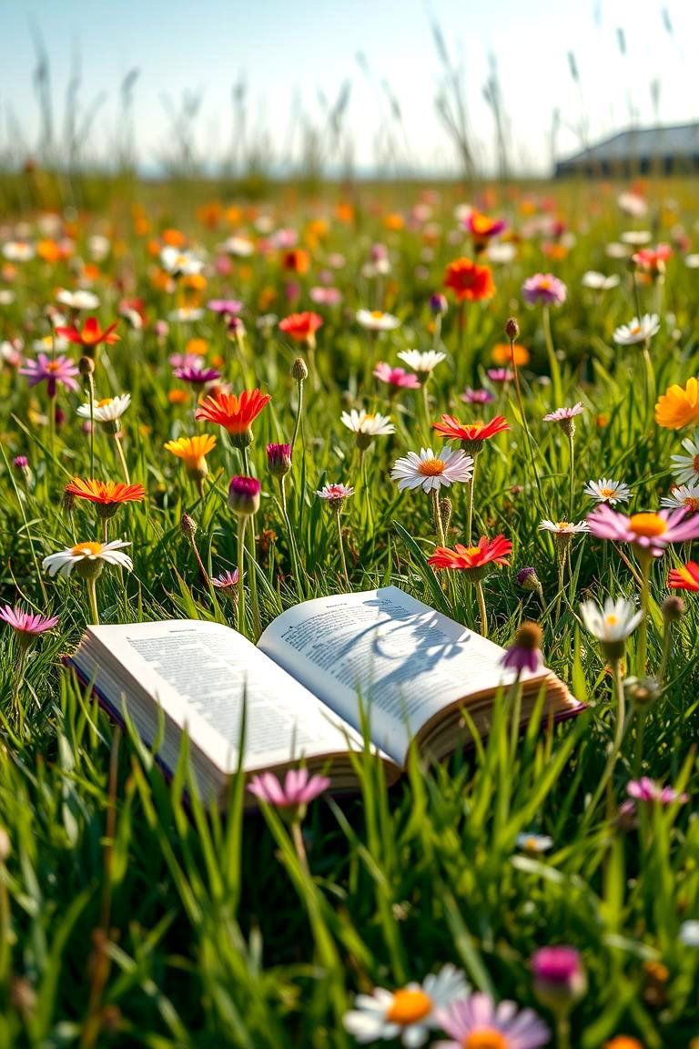 Wildflower Meadow Reading Spot - 24 Outdoor Reading Nook Ideas