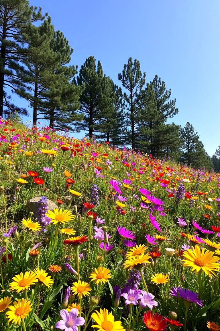 Wildflower Pine Mix Landscape - 24 Pine Tree Landscape Ideas