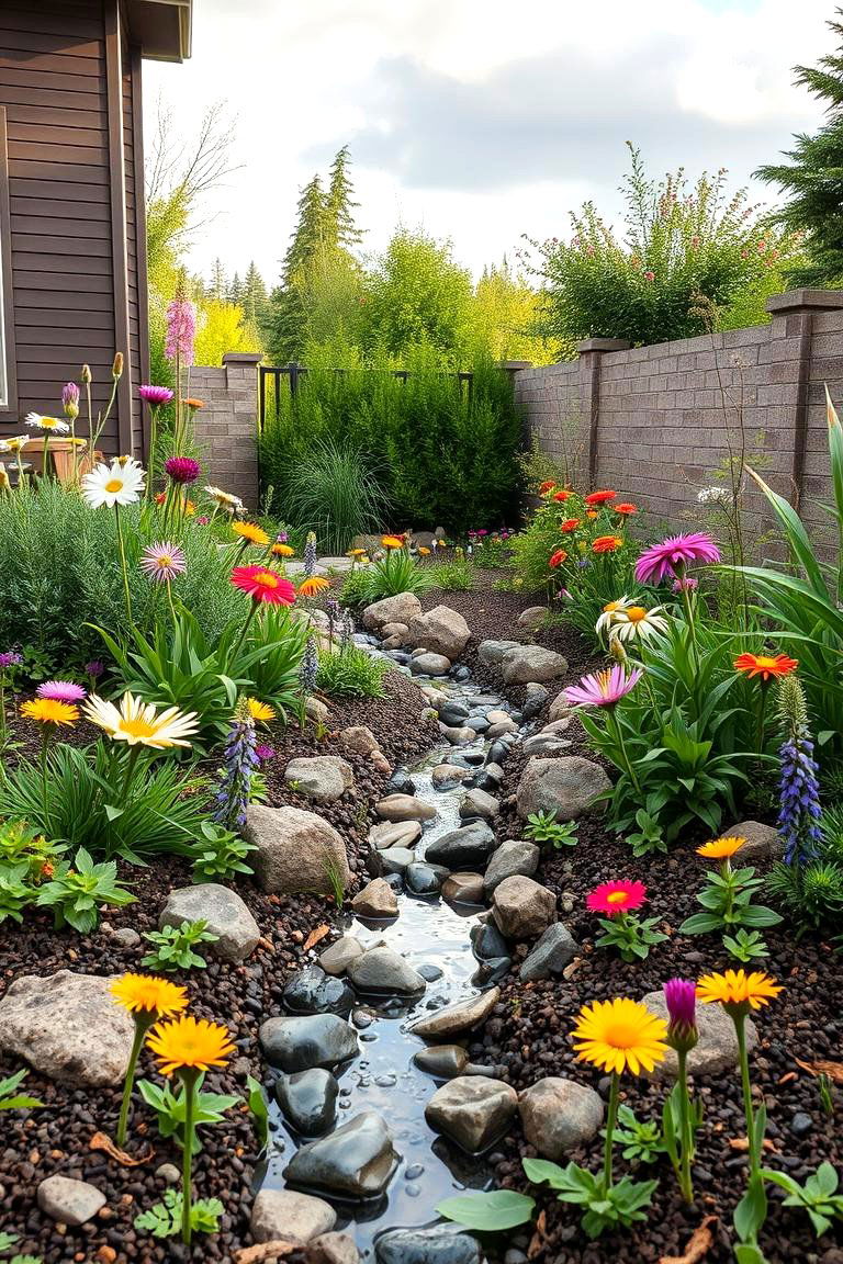 Wildflower Rain Garden - 24 Wildflower Garden Ideas