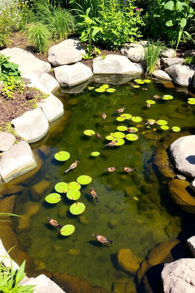 Wildlife Attractor Raised Pond - 24 Raised Garden Pond Ideas