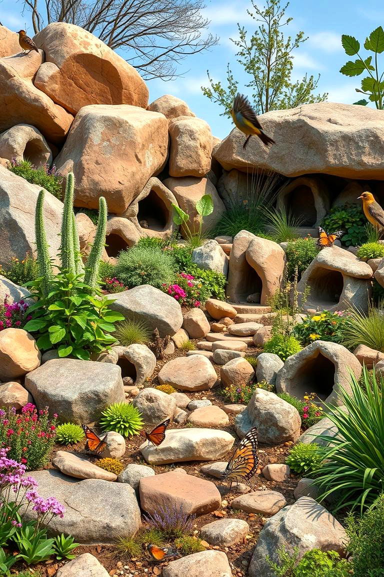 Wildlife Haven Rock Garden - 24 Rock Garden Ideas
