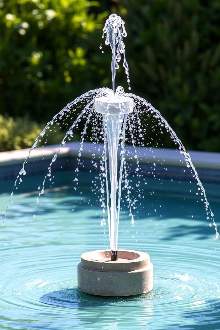 Wind Activated Fountain - 24 Pool Fountain Ideas