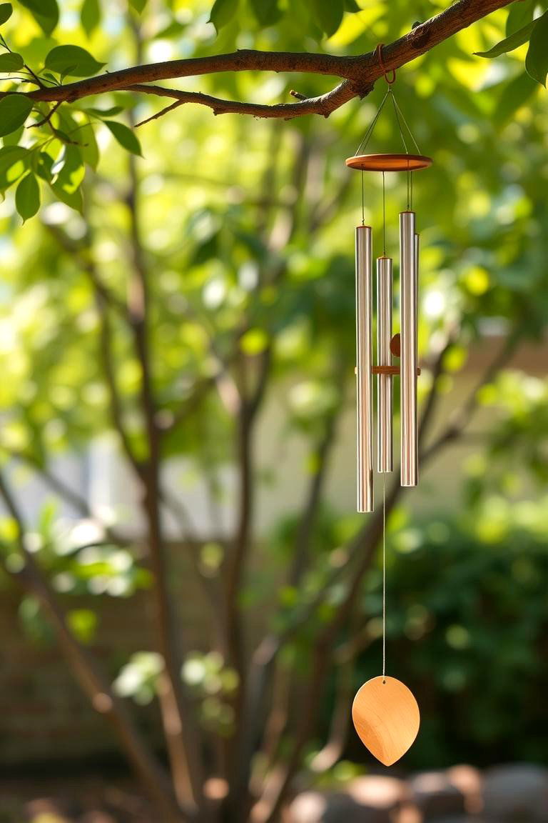 Wind Chimes or Gentle Sounds - 24 Memorial Garden Ideas