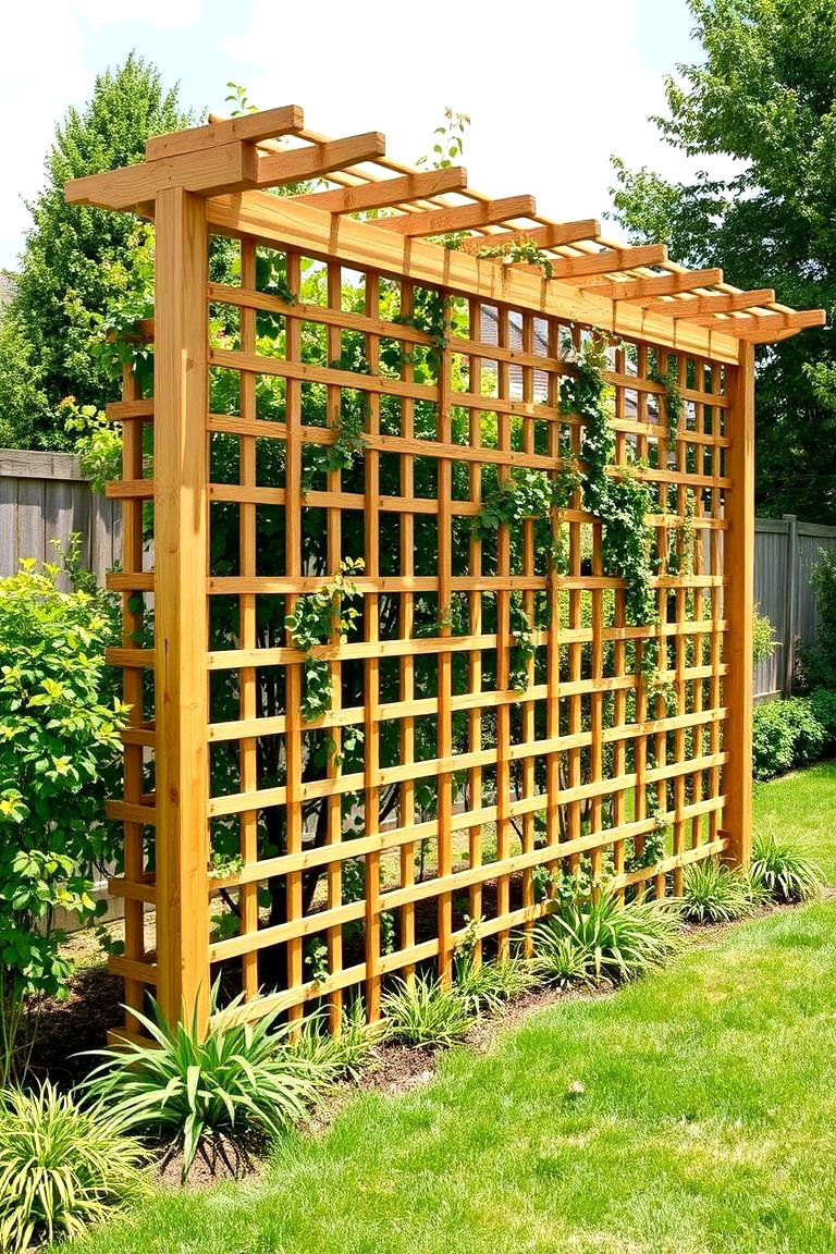 Windbreak Trellis Design - 24 Trellis Ideas