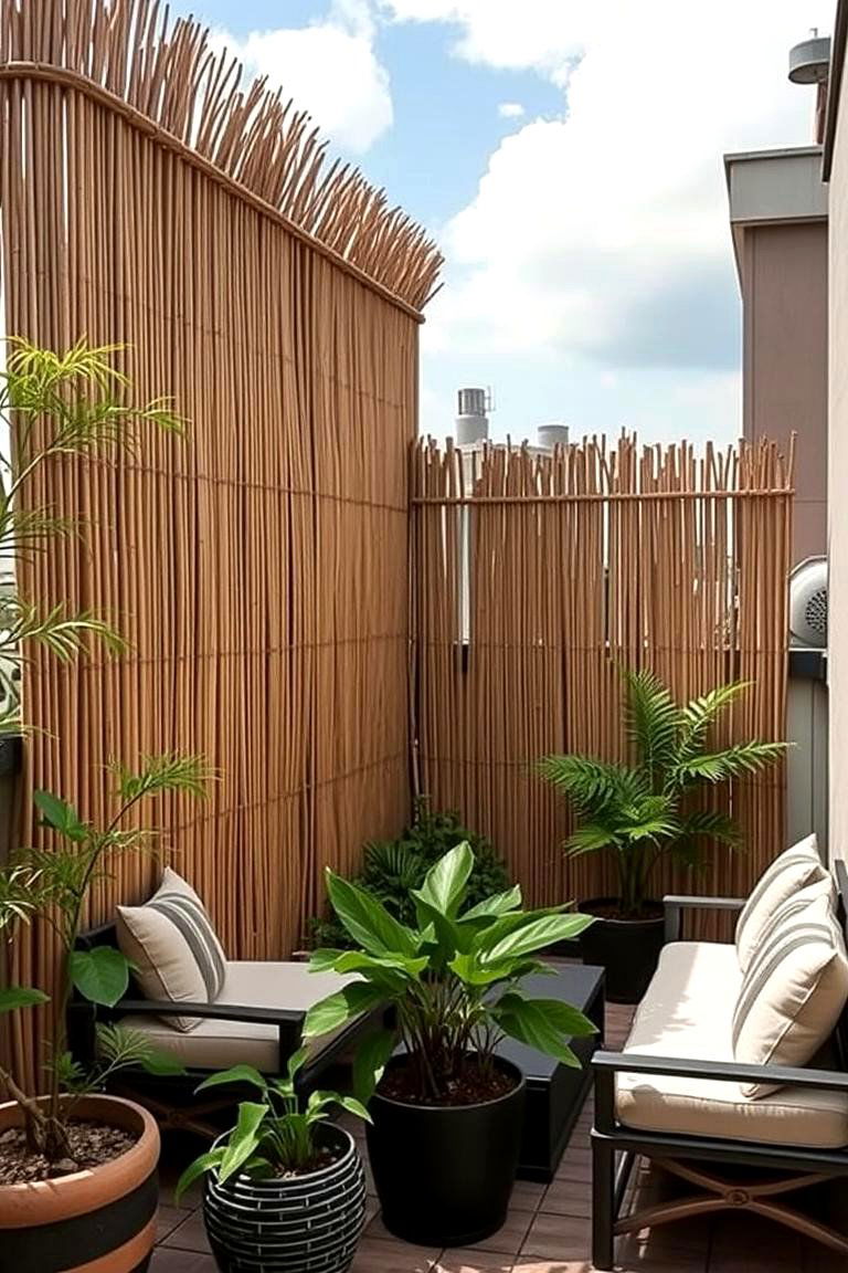 Windbreak and Privacy Screen - 24 Rooftop Garden Ideas