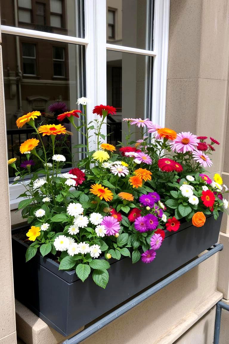 Window Box Flowers - 24 Urban Garden Ideas