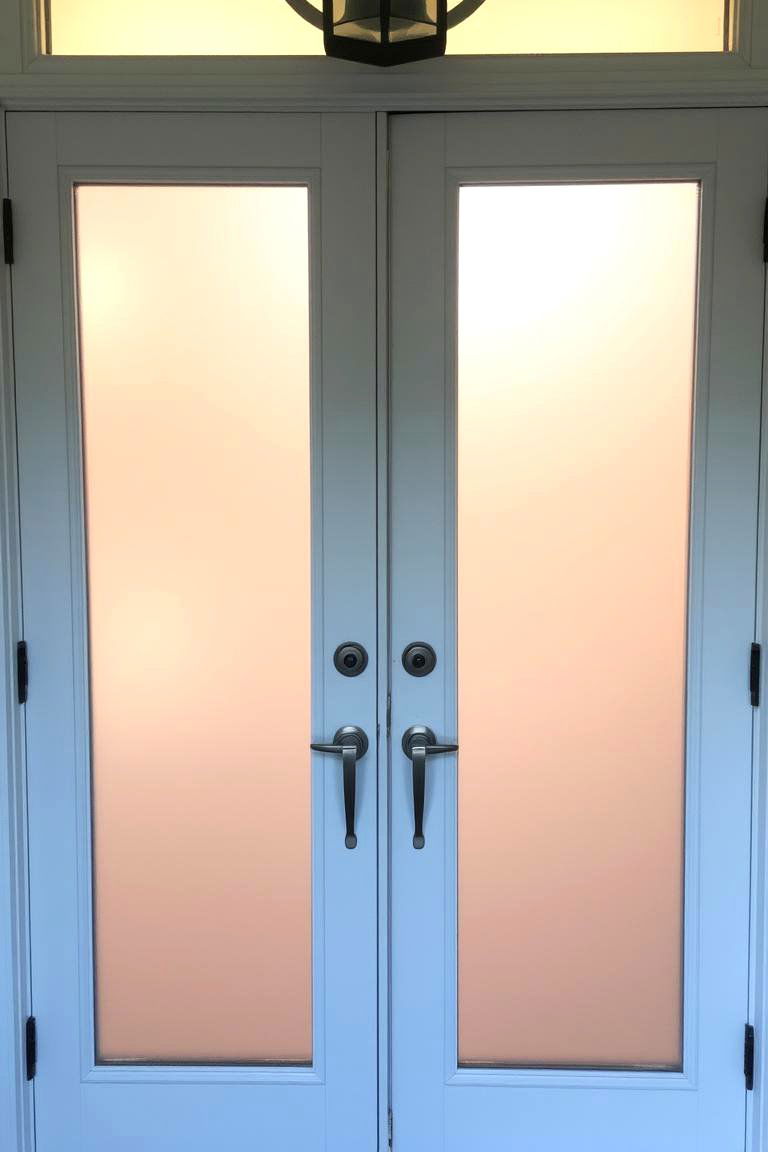 Window Film for Glass Panels - 24 Front Door Privacy Ideas