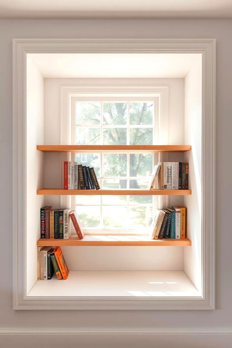 Window Nook Bookshelf - 24 Built-in Bookshelf Ideas